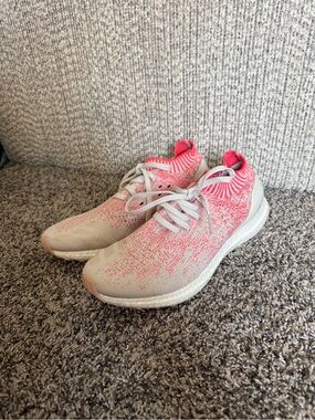 adidas Women's Ultraboost Uncaged Knit Running Sneakers - Pink/White Size 10